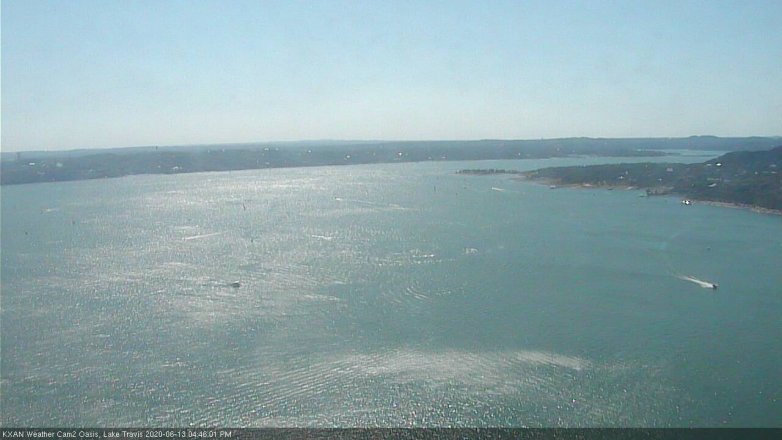 Lake Travis webcam, June 13, 2020 4:45 PM CT
