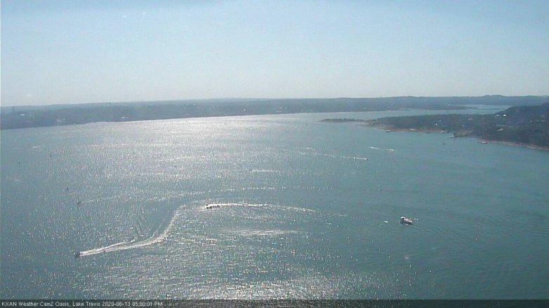Lake Travis webcam, June 13, 2020 5:00 PM CT