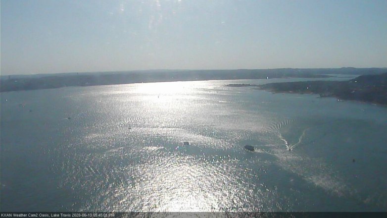 Lake Travis webcam, June 13, 2020 5:45 PM CT