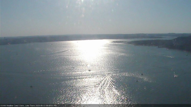 Lake Travis webcam, June 13, 2020 6:00 PM CT