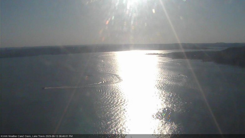 Lake Travis webcam, June 13, 2020 6:45 PM CT