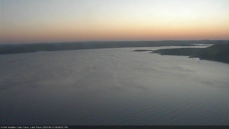 Lake Travis webcam, June 13, 2020 8:45 PM CT