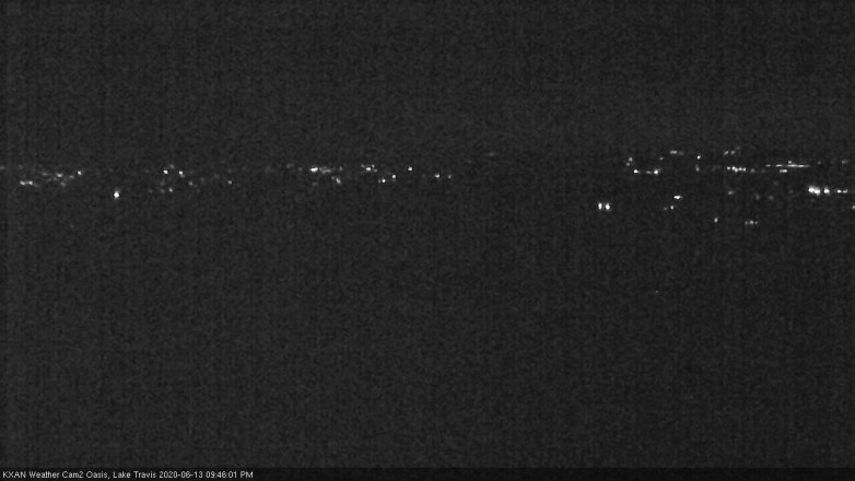 Lake Travis webcam, June 13, 2020 9:45 PM CT