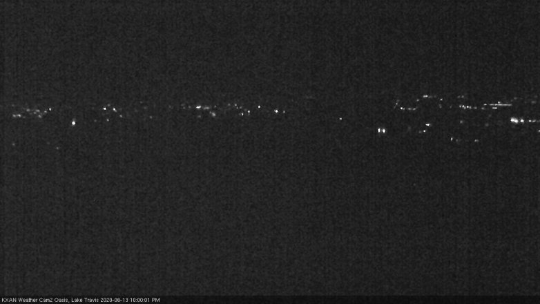 Lake Travis webcam, June 13, 2020 10:00 PM CT