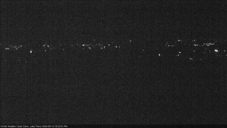 Lake Travis webcam, June 13, 2020 10:25 PM CT