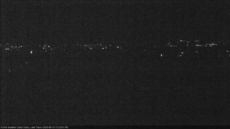 Lake Travis webcam, June 13, 2020 11:25 PM CT