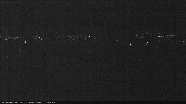 Lake Travis webcam, June 13, 2020 11:45 PM CT