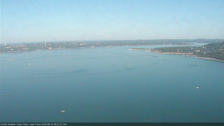 Lake Travis webcam, June 14, 2020 9:25 AM CT