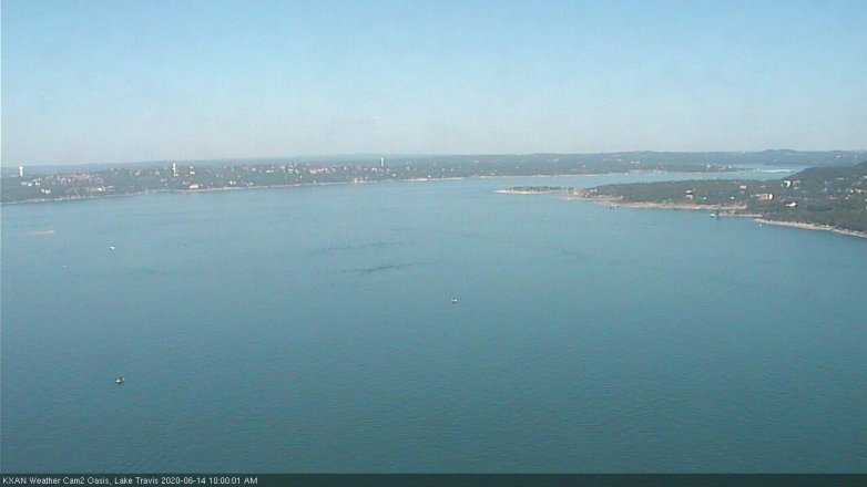 Lake Travis webcam, June 14, 2020 10:00 AM CT