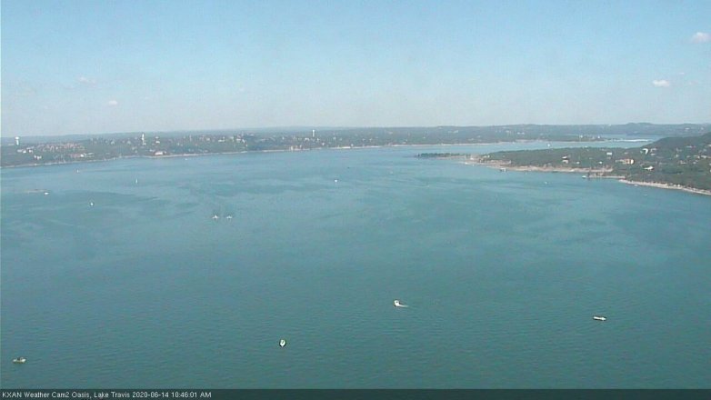 Lake Travis webcam, June 14, 2020 10:45 AM CT