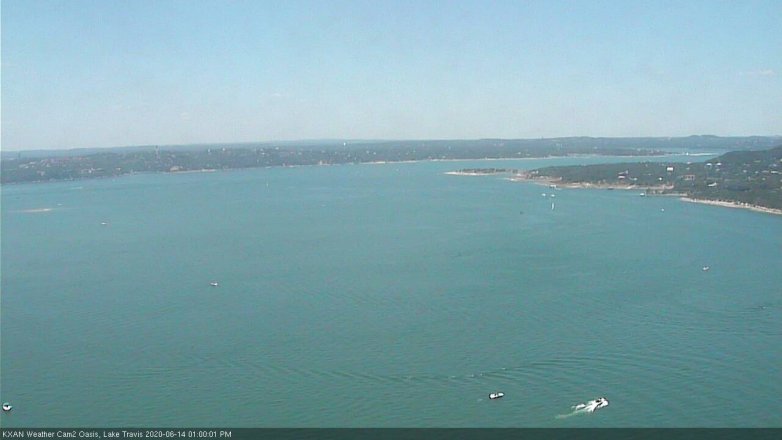 Lake Travis webcam, June 14, 2020 1:00 PM CT