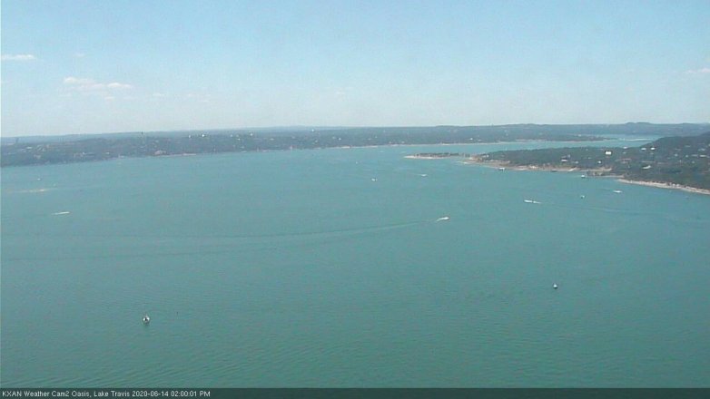 Lake Travis webcam, June 14, 2020 2:00 PM CT