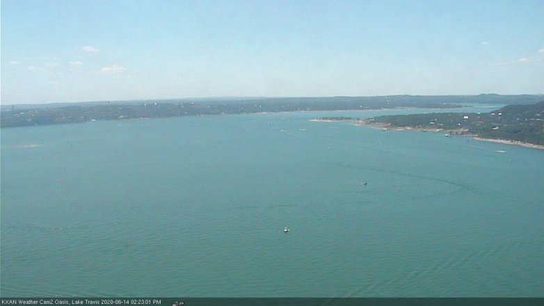 Lake Travis webcam, June 14, 2020 2:25 PM CT