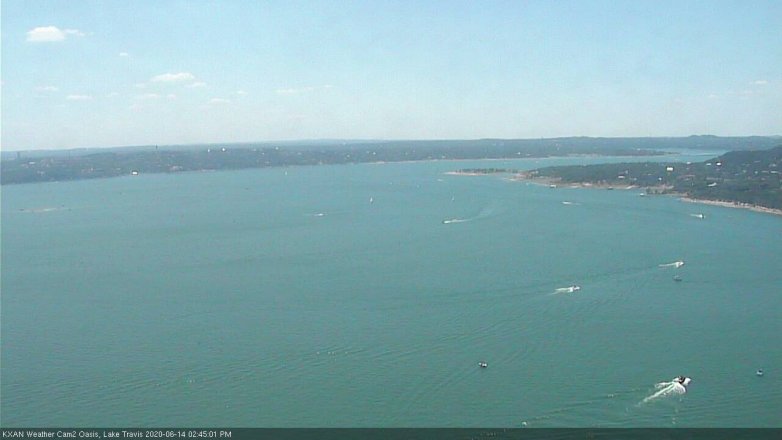 Lake Travis webcam, June 14, 2020 2:45 PM CT