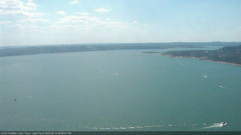 Lake Travis webcam, June 14, 2020 4:00 PM CT