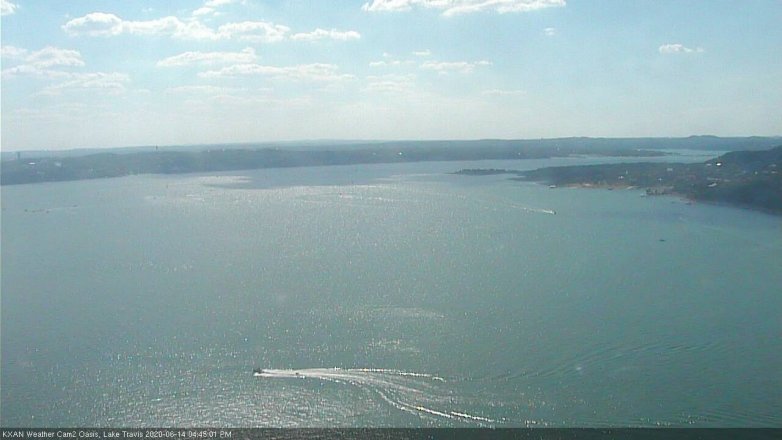 Lake Travis webcam, June 14, 2020 4:45 PM CT