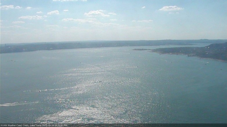 Lake Travis webcam, June 14, 2020 5:00 PM CT