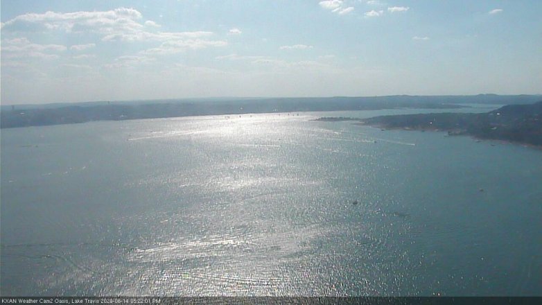 Lake Travis webcam, June 14, 2020 5:25 PM CT