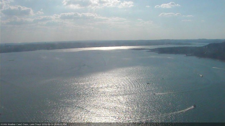 Lake Travis webcam, June 14, 2020 5:45 PM CT