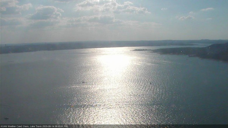 Lake Travis webcam, June 14, 2020 6:00 PM CT