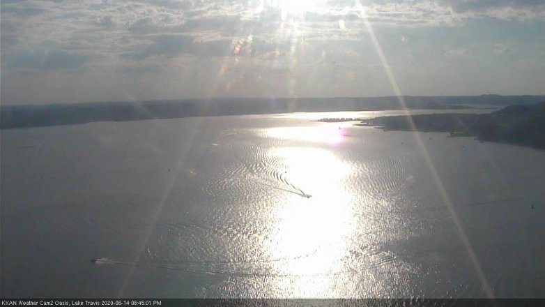 Lake Travis webcam, June 14, 2020 6:45 PM CT