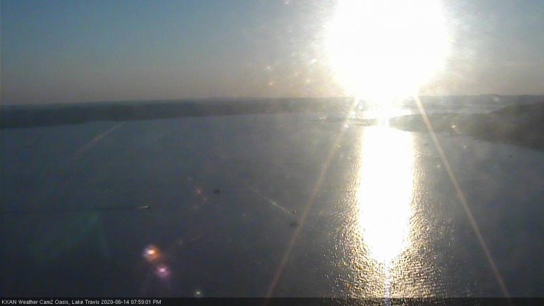 Lake Travis webcam, June 14, 2020 8:00 PM CT