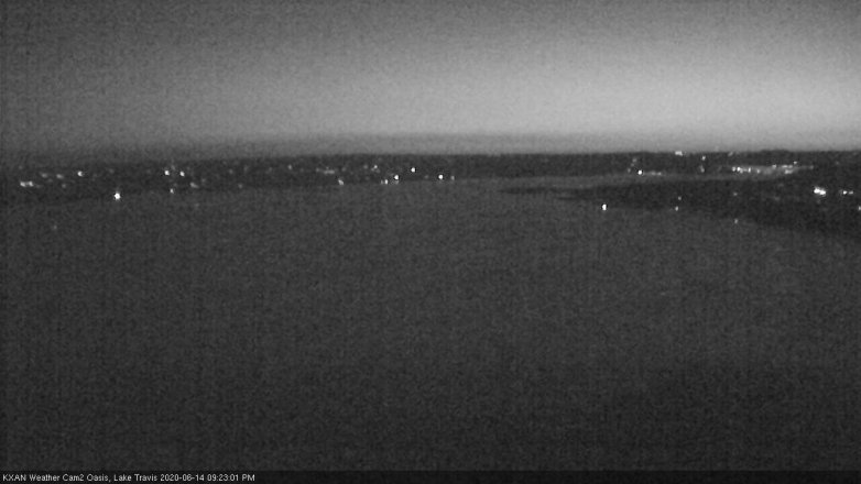 Lake Travis webcam, June 14, 2020 9:25 PM CT