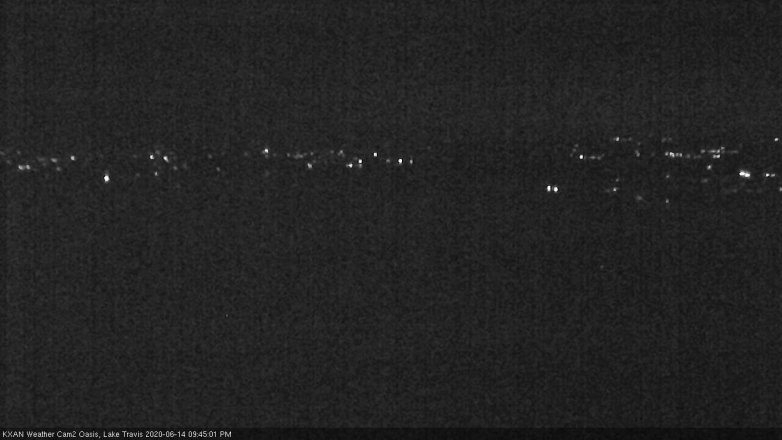 Lake Travis webcam, June 14, 2020 9:45 PM CT