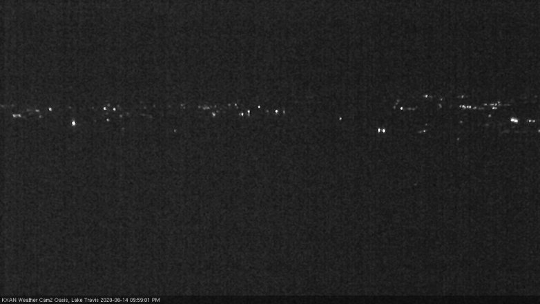 Lake Travis webcam, June 14, 2020 10:00 PM CT