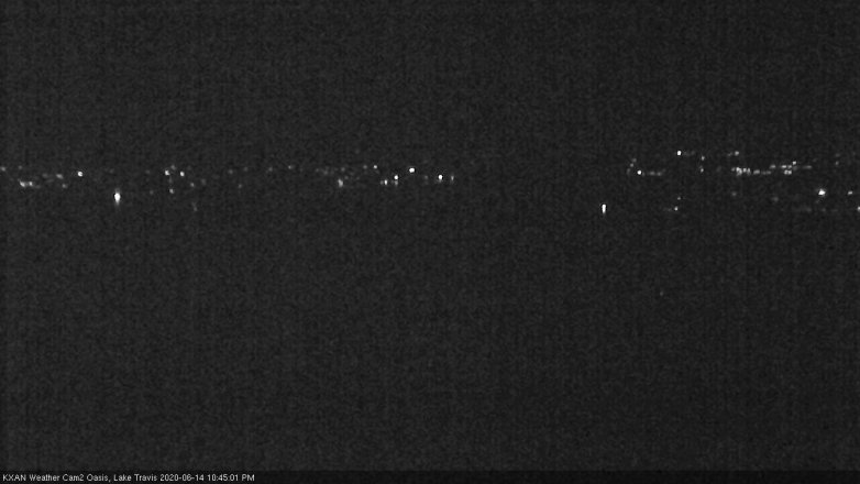 Lake Travis webcam, June 14, 2020 10:45 PM CT
