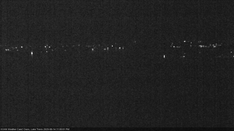 Lake Travis webcam, June 14, 2020 11:00 PM CT