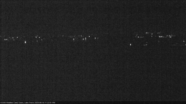 Lake Travis webcam, June 14, 2020 11:25 PM CT