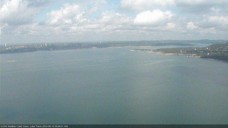 Lake Travis webcam, June 15, 2020 9:45 AM CT