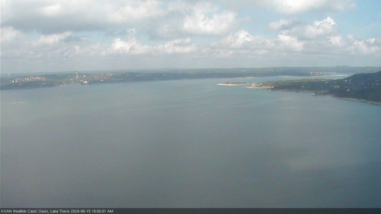 Lake Travis webcam, June 15, 2020 10:00 AM CT