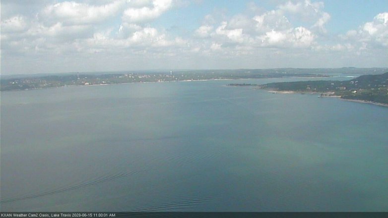 Lake Travis webcam, June 15, 2020 11:00 AM CT