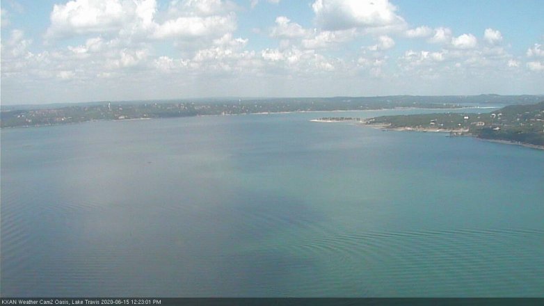 Lake Travis webcam, June 15, 2020 12:25 PM CT