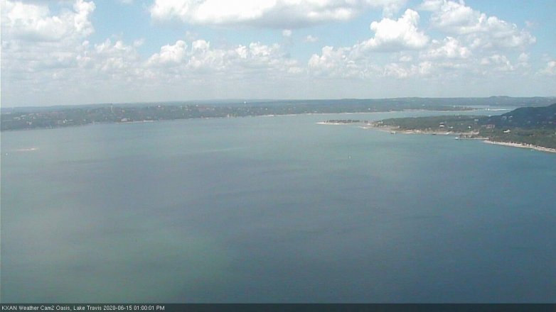 Lake Travis webcam, June 15, 2020 1:00 PM CT