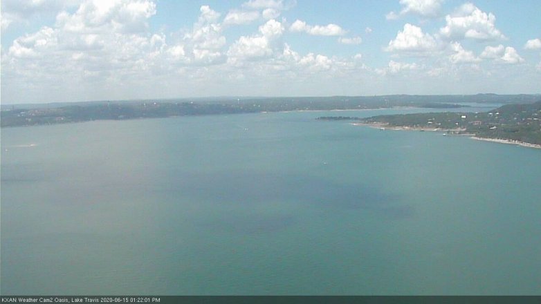Lake Travis webcam, June 15, 2020 1:25 PM CT