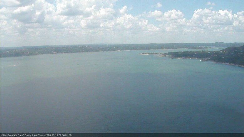 Lake Travis webcam, June 15, 2020 2:00 PM CT