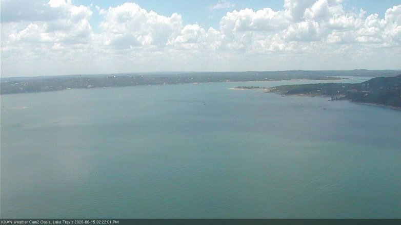 Lake Travis webcam, June 15, 2020 2:25 PM CT