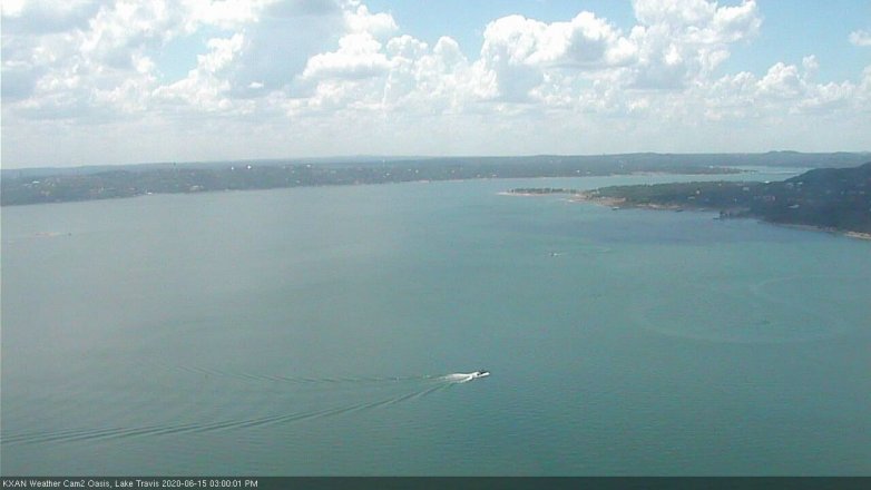 Lake Travis webcam, June 15, 2020 3:00 PM CT