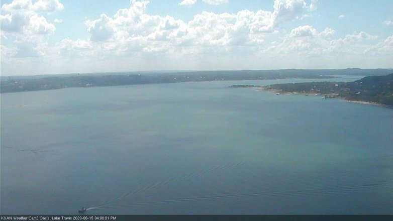 Lake Travis webcam, June 15, 2020 4:00 PM CT