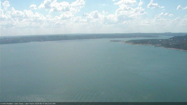 Lake Travis webcam, June 15, 2020 4:25 PM CT