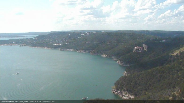 Lake Travis webcam, June 15, 2020 4:45 PM CT
