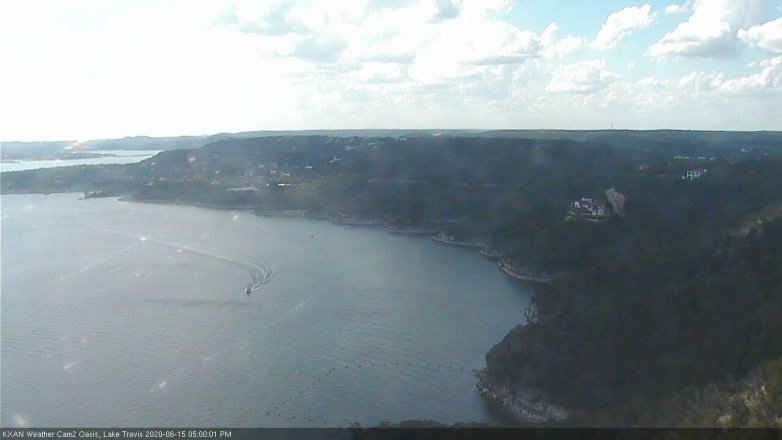 Lake Travis webcam, June 15, 2020 5:00 PM CT