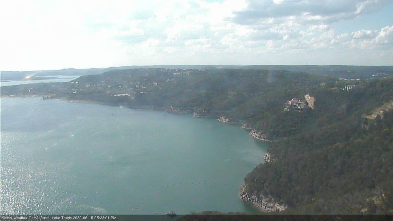 Lake Travis webcam, June 15, 2020 5:25 PM CT
