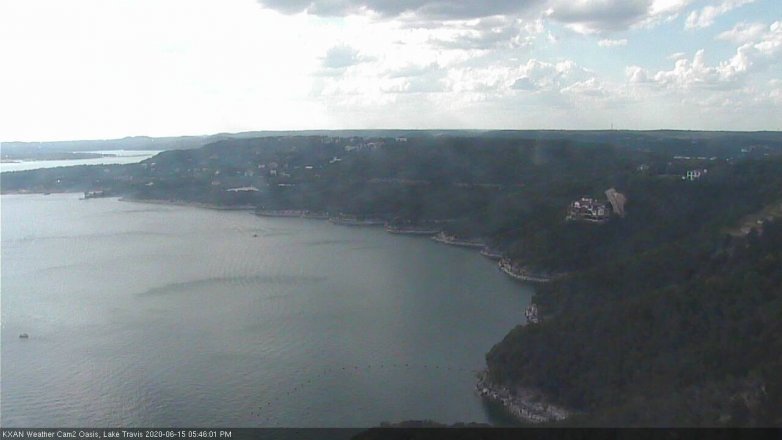 Lake Travis webcam, June 15, 2020 5:45 PM CT