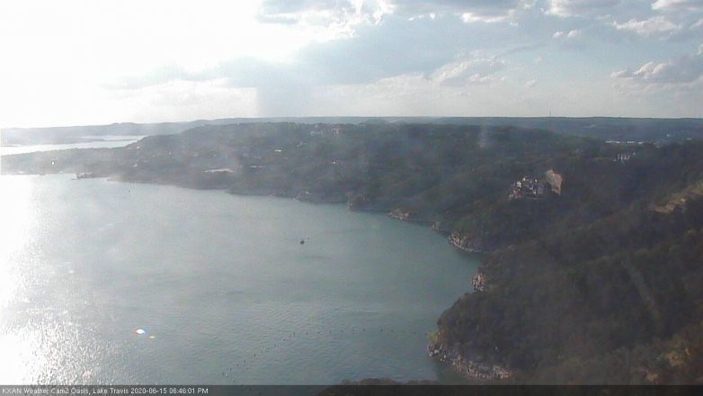 Lake Travis webcam, June 15, 2020 6:45 PM CT