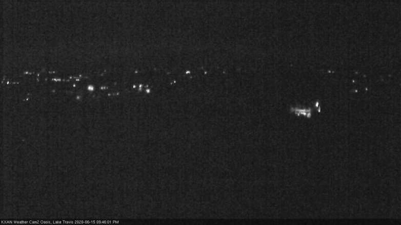 Lake Travis webcam, June 15, 2020 9:45 PM CT