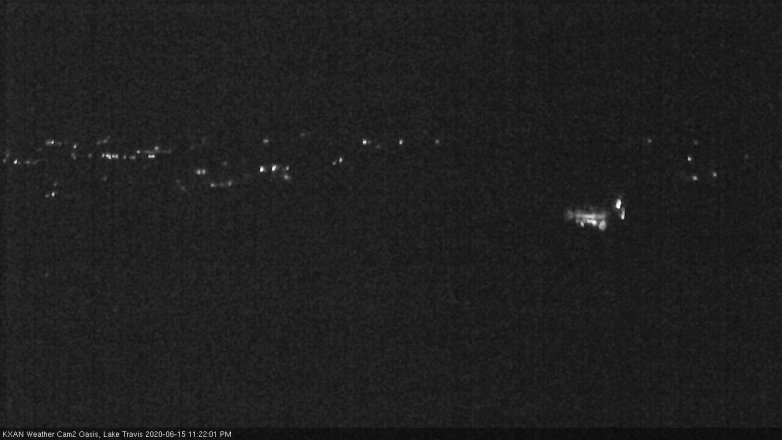 Lake Travis webcam, June 15, 2020 11:25 PM CT